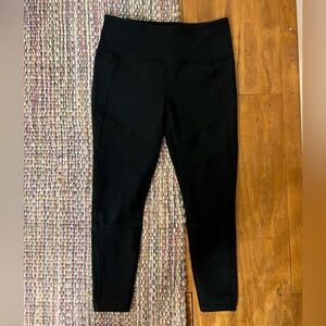 Zella Black Womens Moto Leggings